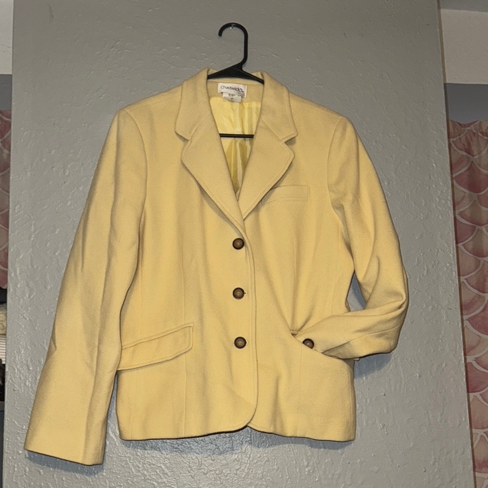 Chadwicks Butter Yellow Women's Blazer